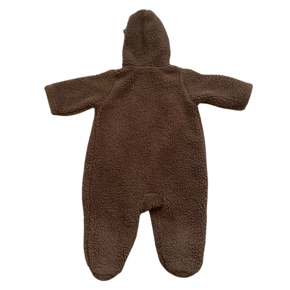 Carter’s Baby Boy 3 Months Bunting Suit Hood Fleece Blanket Winter Outfit